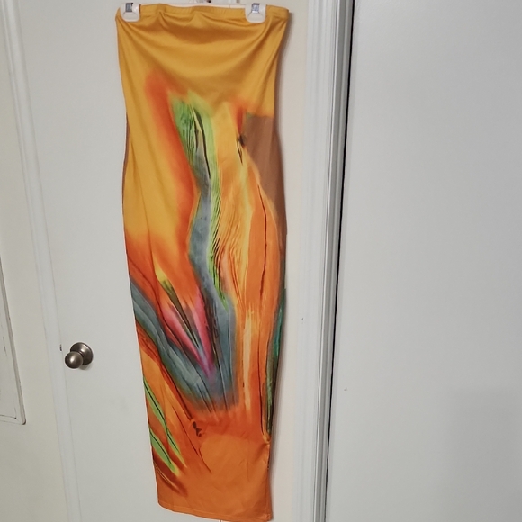 Vibrant Multicolor Maxi Dress - Picture 1 of 4